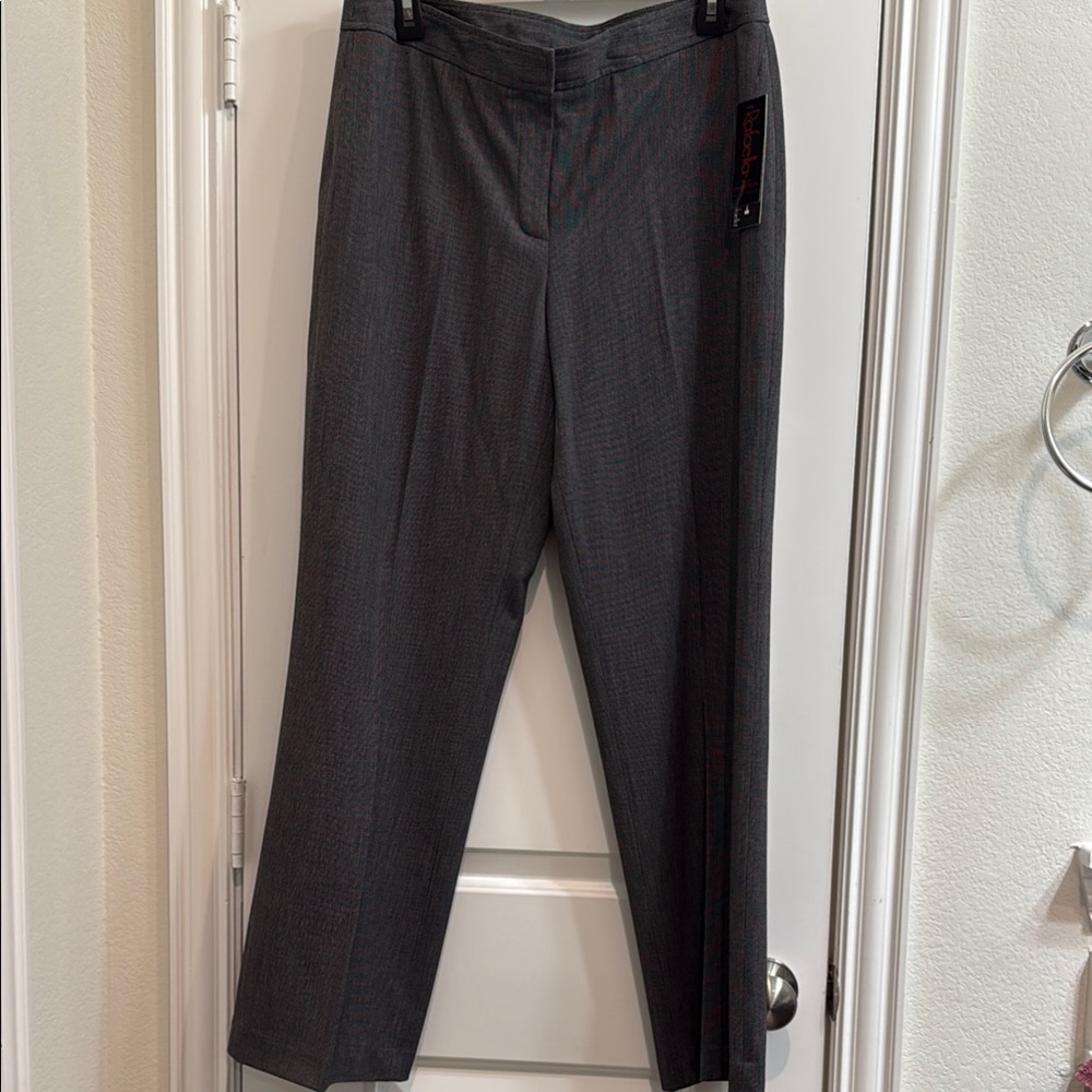 Rafaella Black and White Textured Pants